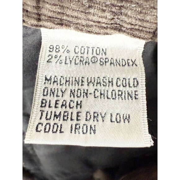 Talbots Wide Leg Stretch Corduroy Pants Size 6 Womens Brown Mid Rise (28x30) - Picture 6 of 9